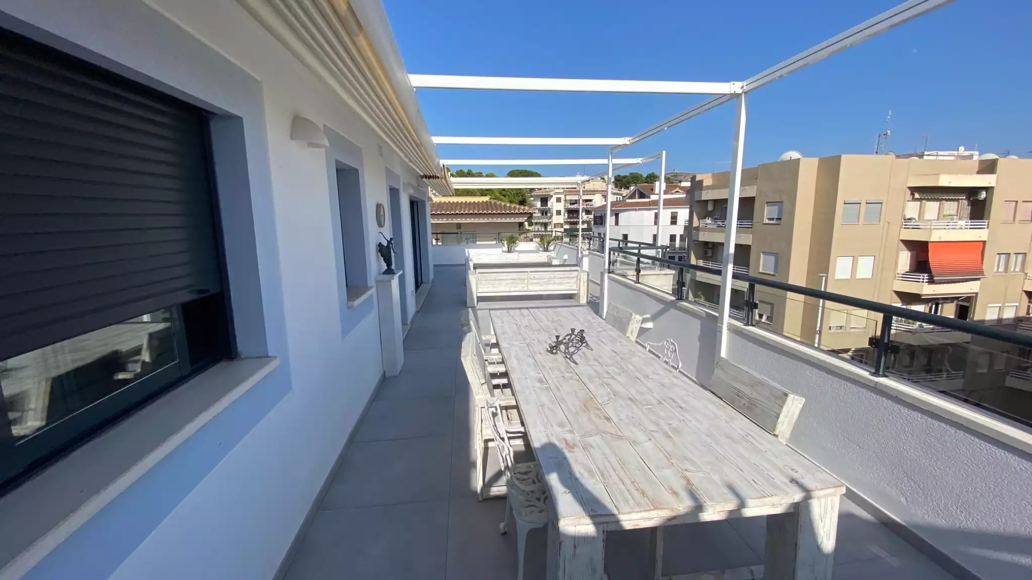80 m2 terrace, electric awnings 80 m2 terrace, electric awnings - penthouse-moraira Atico H - Moraira