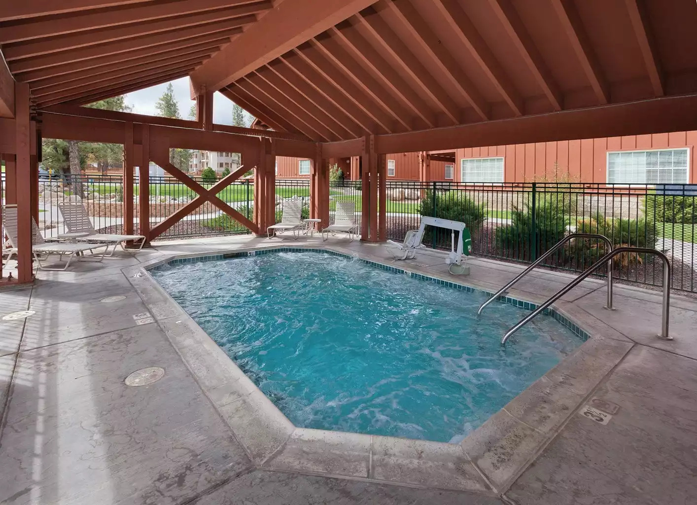 Covered Pool Covered Pool - Big Bear Resort 1bdr #A - Big Bear Lake