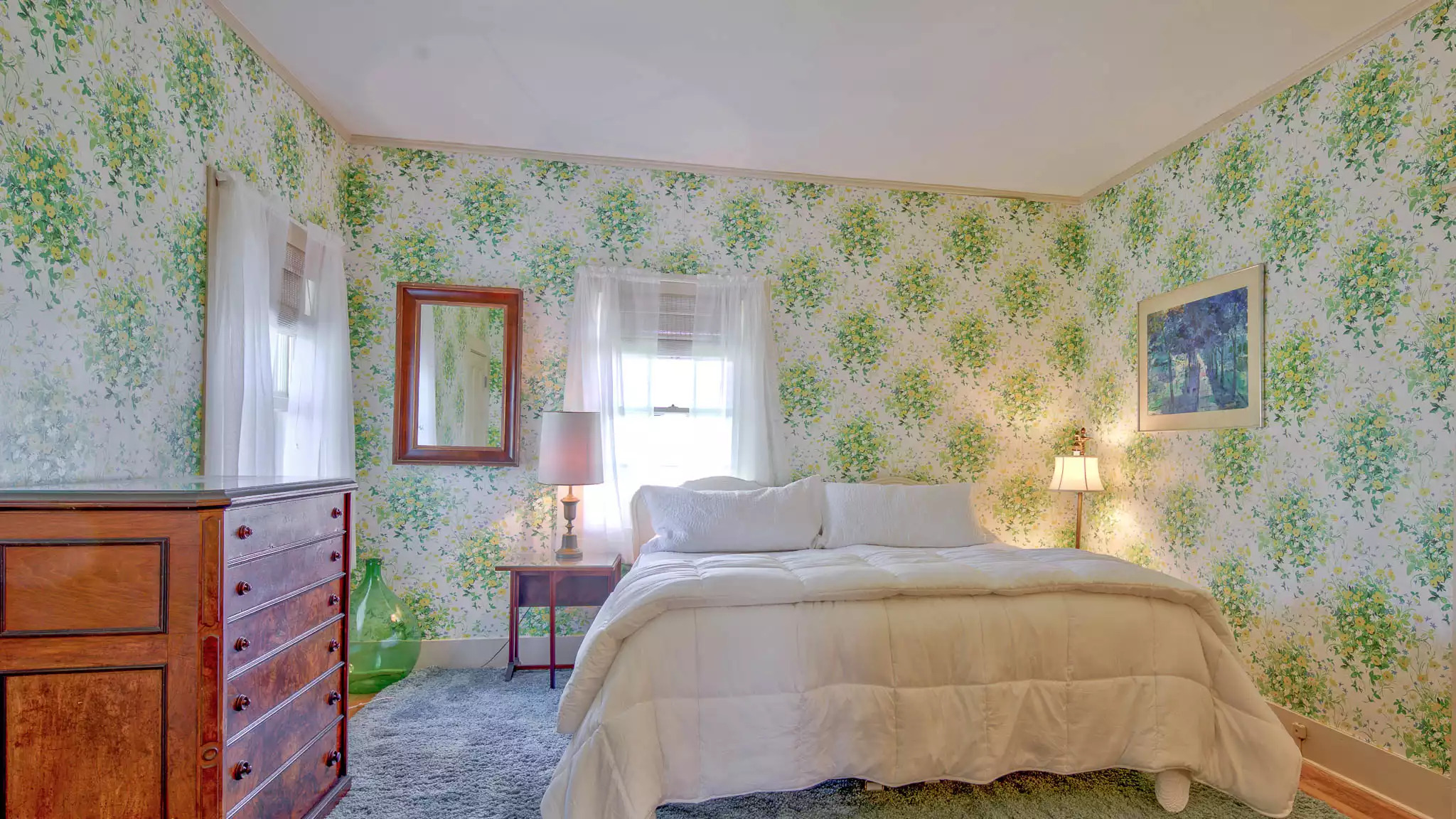 Green Room - Bedroom 5 with king or twins Green Room - Bedroom 5 with king or twins - Captain Morse House - Edgartown