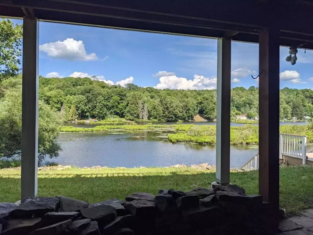 a view from the basement door. a view from the basement door. - Legacy Lake House - Kingsley