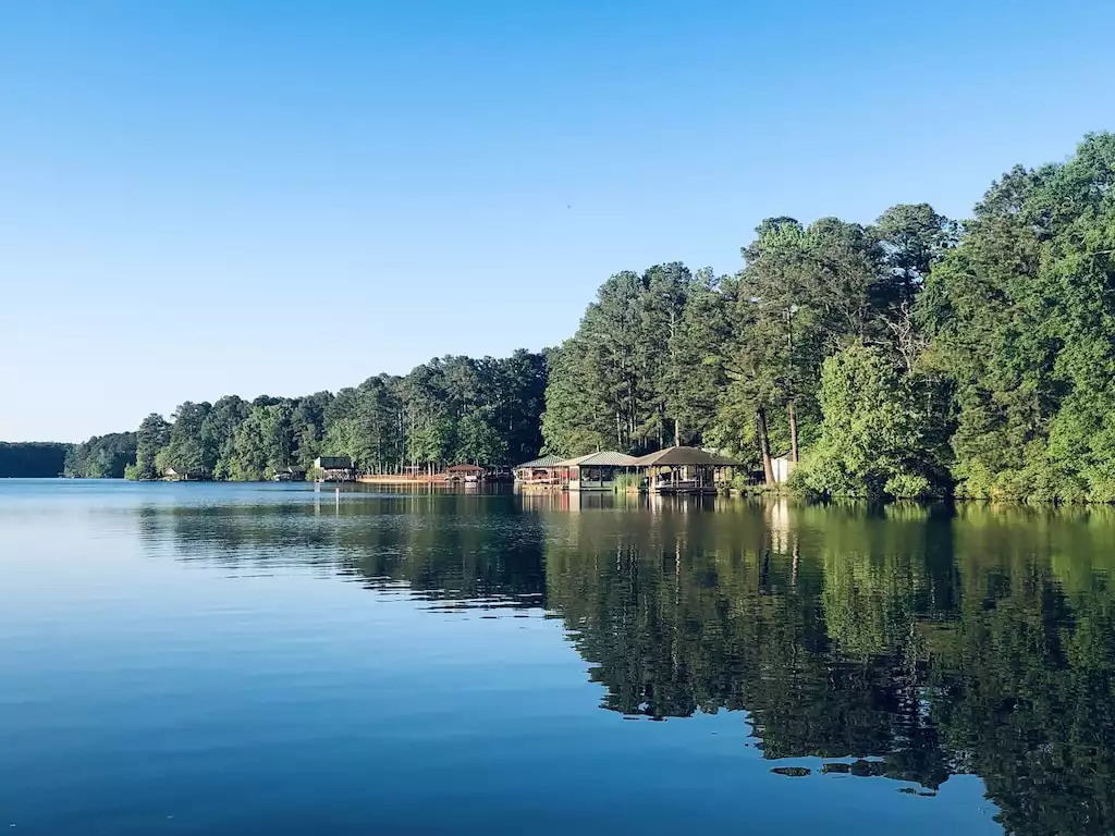 Lake Greenbriar... for fishing, boating or watersports. Guests can BYO-Boat! Fishing poles are available to rent from the Activity Center.