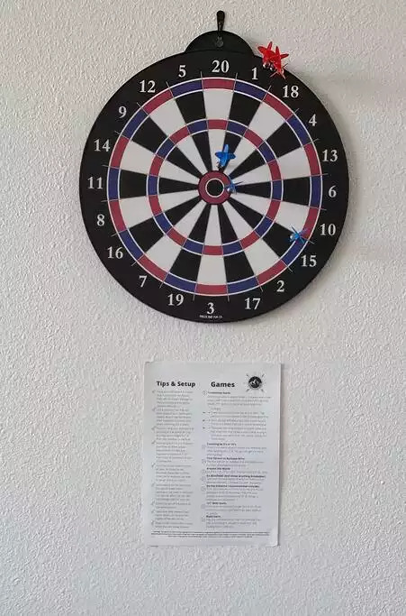 Dart board for some quick fun! Dart board for some quick fun! - NEW Unobstructed Lake/Mountain View home, movie rm - Kelseyville