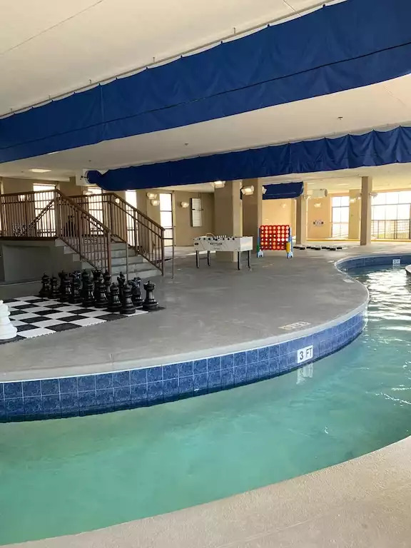 Indoor fun in the cooler months - yard games & heated lazy river Indoor fun in the cooler months - yard games & heated lazy river - Cabana Azul - North Myrtle Beach