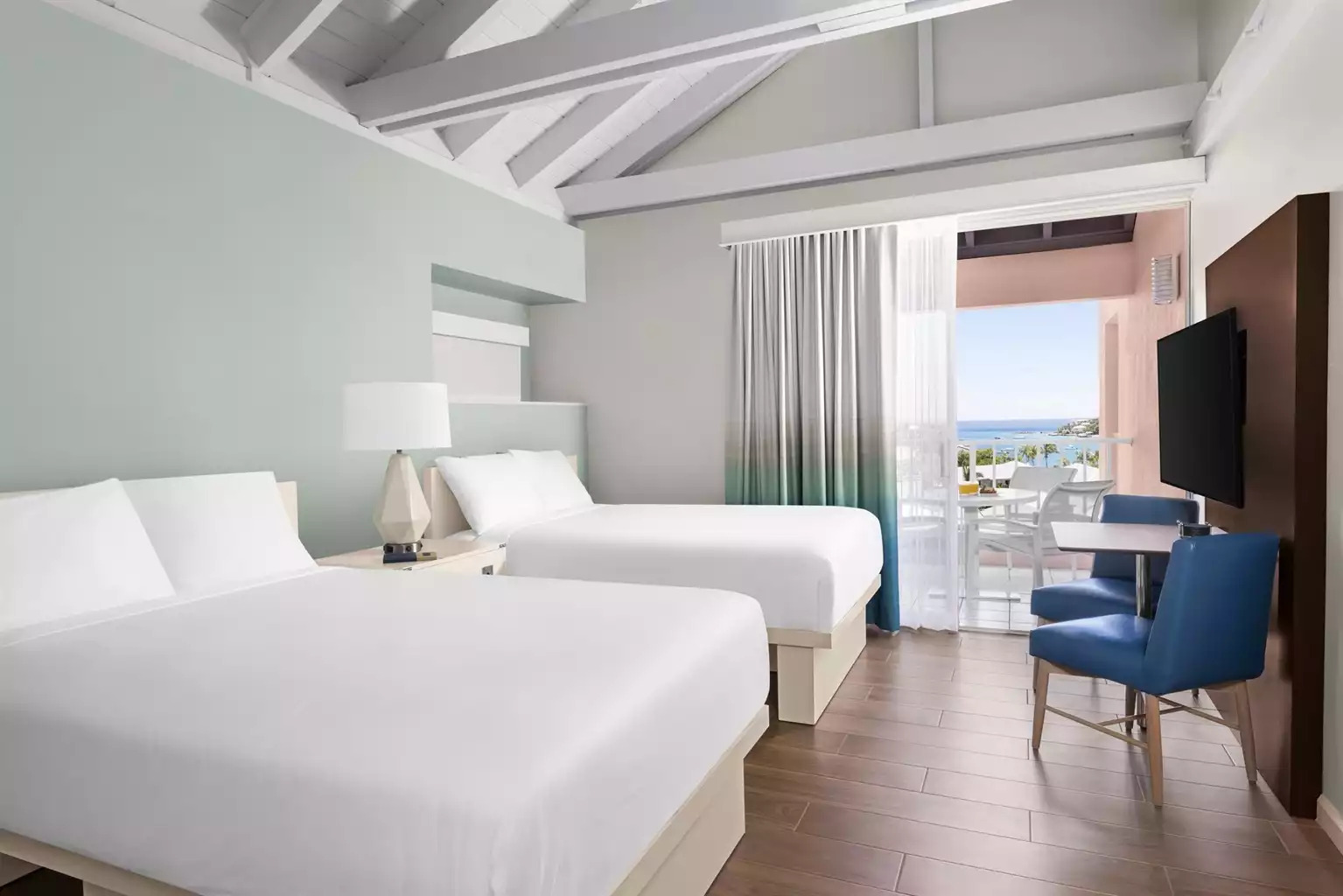 Double Bed Double Bed - Elysian Beach Resort Studio Double #A - St. Thomas