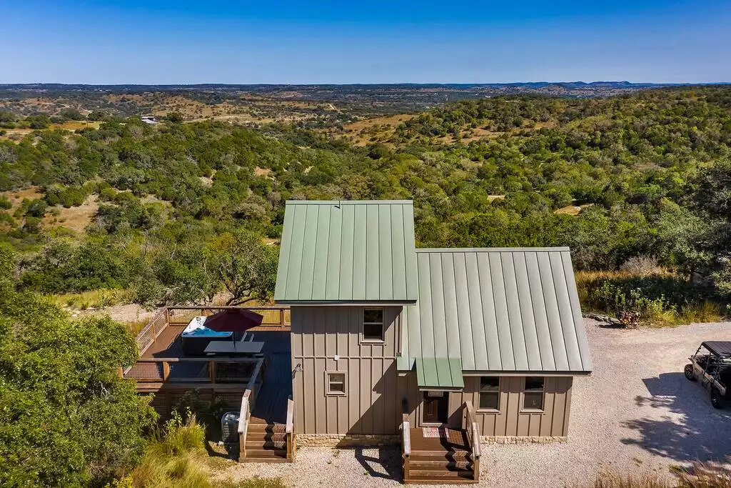 Another Aerial view from the back of the cabin over looking an amazing endless view.