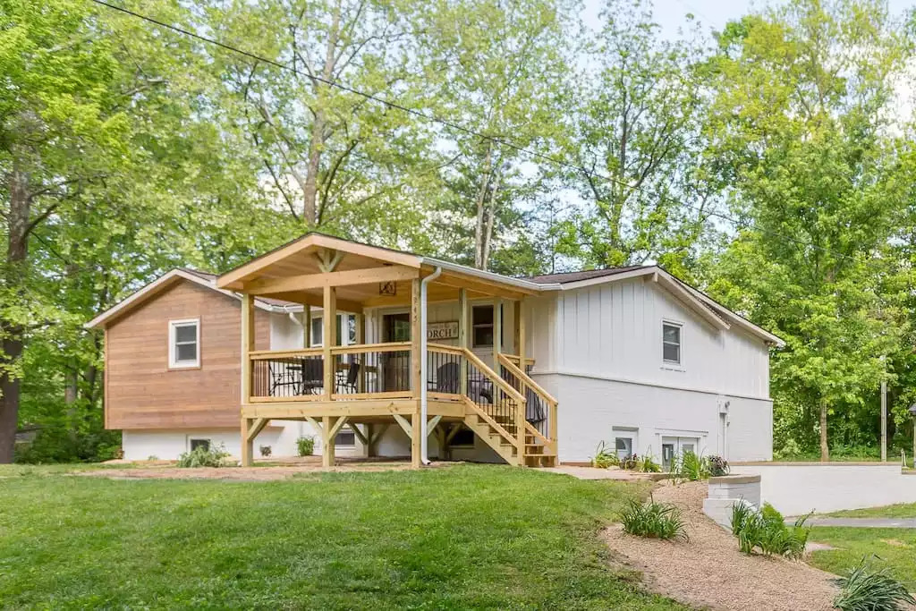 Brand New- Waterfront Renovated Home with outdoor covered bar space, hot tub