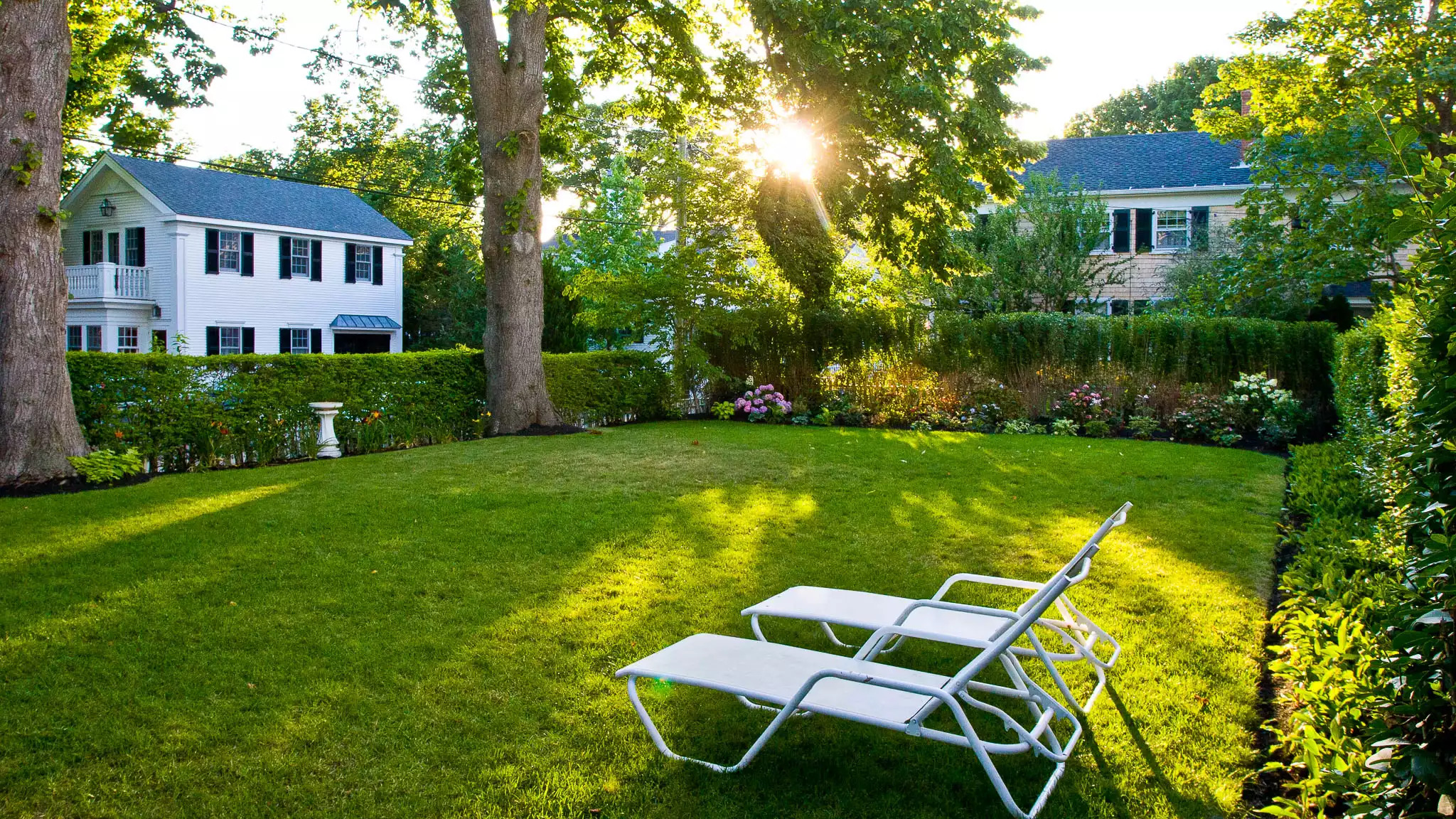 Backyard looking West Backyard looking West - Captain Morse House - Edgartown