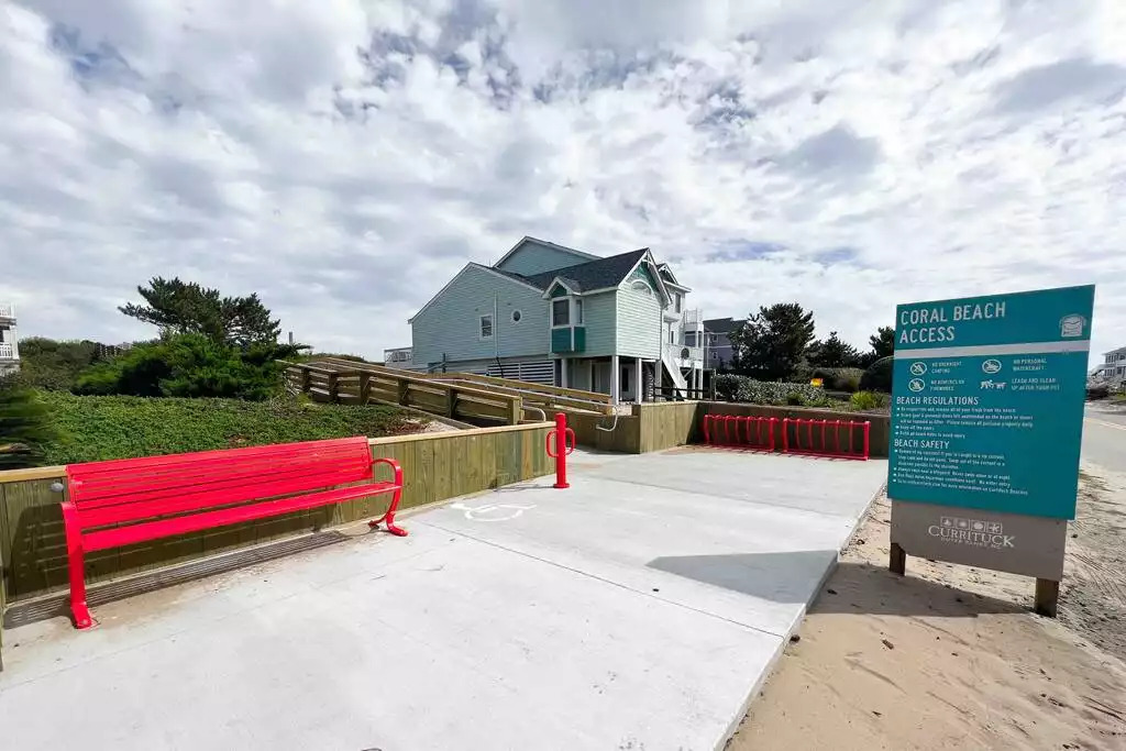 One of two beach accesses just steps from our door. BRAND NEW Fall 2022 One of two beach accesses just steps from our door. BRAND NEW Fall 2022 - It’s Always Sunny In Corolla - Corolla