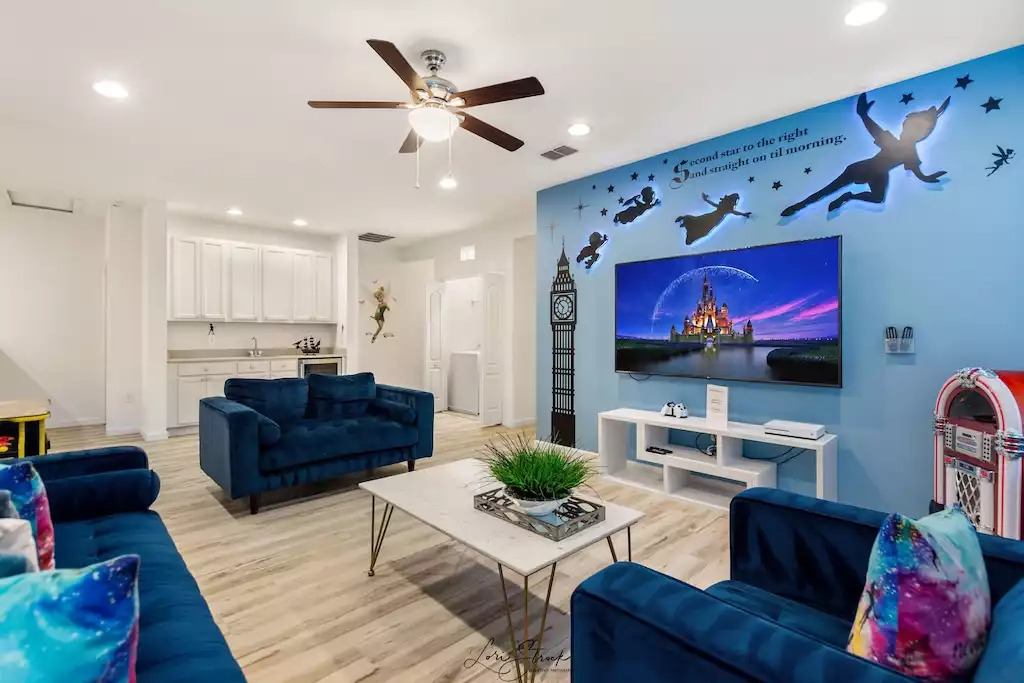 Attention to detail everywhere! Peter Pan themed TV/gaming room! Attention to detail everywhere! Peter Pan themed TV/gaming room! - Splendid Solterra - Davenport