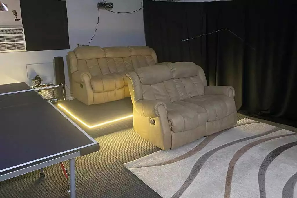 Garage converted to movie room / game room. Garage converted to movie room / game room. - NEW Unobstructed Lake/Mountain View home, movie rm - Kelseyville