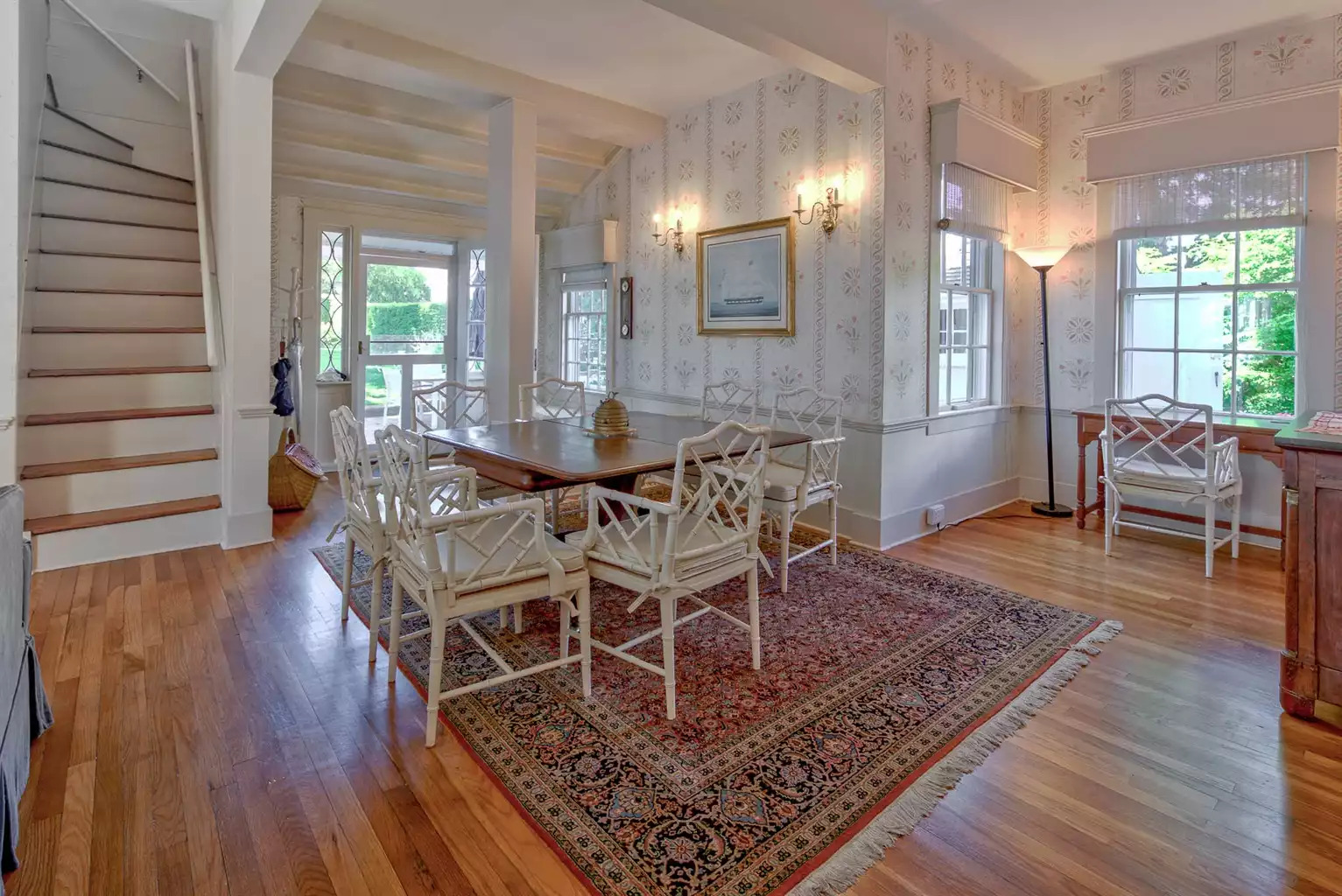 Back dining room area with patio door Back dining room area with patio door - Captain Morse House - Edgartown