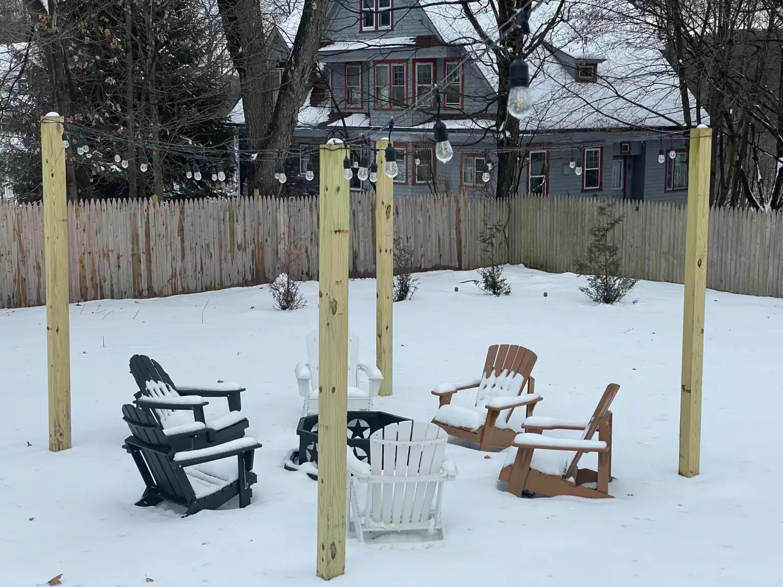 You can also enjoy an outdoor campfire during the Winter- we supply one log- you can buy wood in town You can also enjoy an outdoor campfire during the Winter- we supply one log- you can buy wood in town - A & R Hacienda - In the Heart of Callicoon, NY - Callicoon