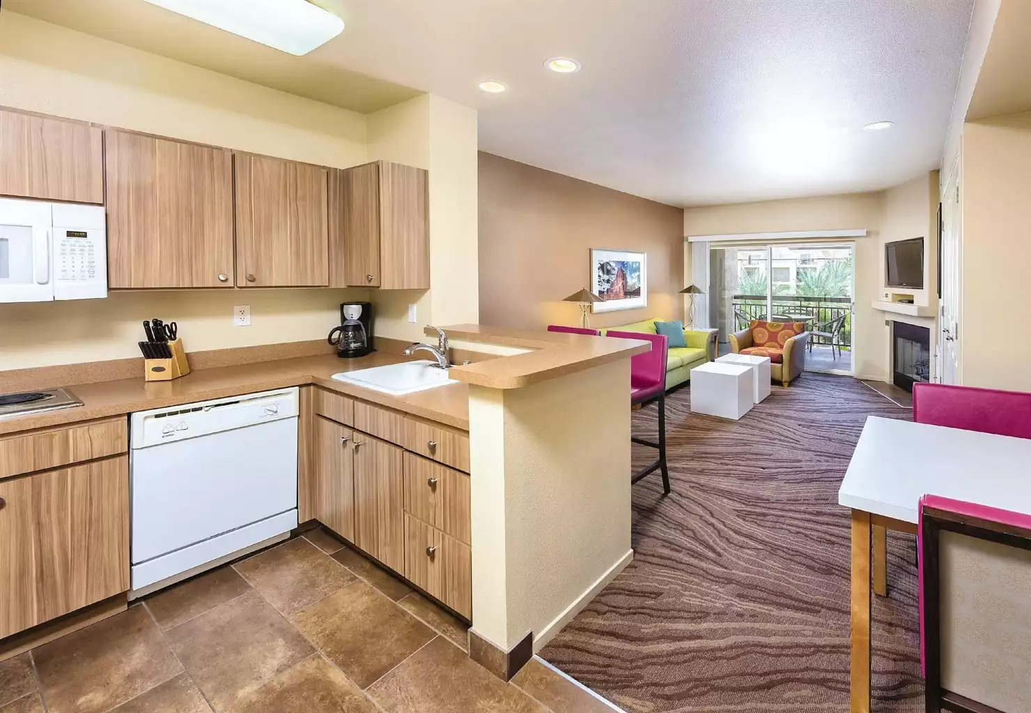 Kitchen & Living Area Kitchen & Living Area - Boulevard Resort Studio - Las Vegas