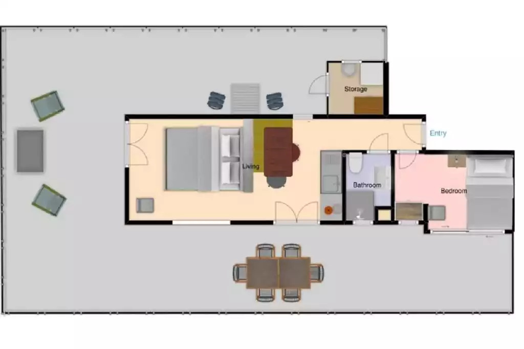 Floor plan of Seafront Penthouse Leo. Floor plan painted - not by professionals - with FloorPlanner Floor plan of Seafront Penthouse Leo. Floor plan painted - not by professionals - with FloorPlanner - Seafront Penthouse / LEO - Kalamata