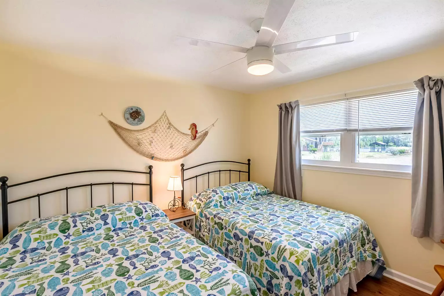 Guest Room with 2 full beds (no TV) Guest Room with 2 full beds (no TV) - Deb's Grand Lagoon 3 BR Home - Panama City Beach