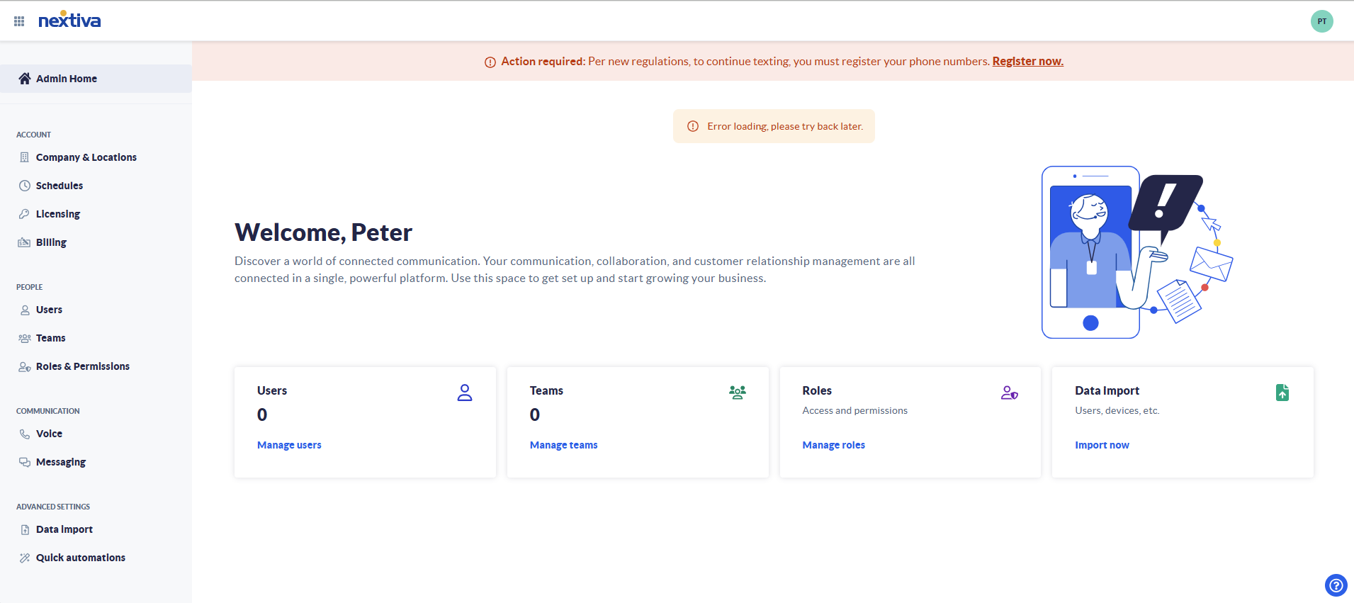 Platform Main Page