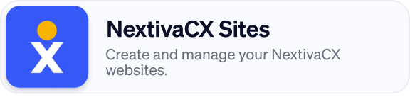 NextivaCX Sites