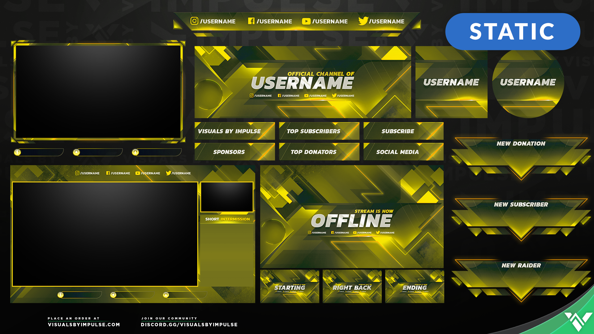 Ascension Stream Package - Visuals by Impulse