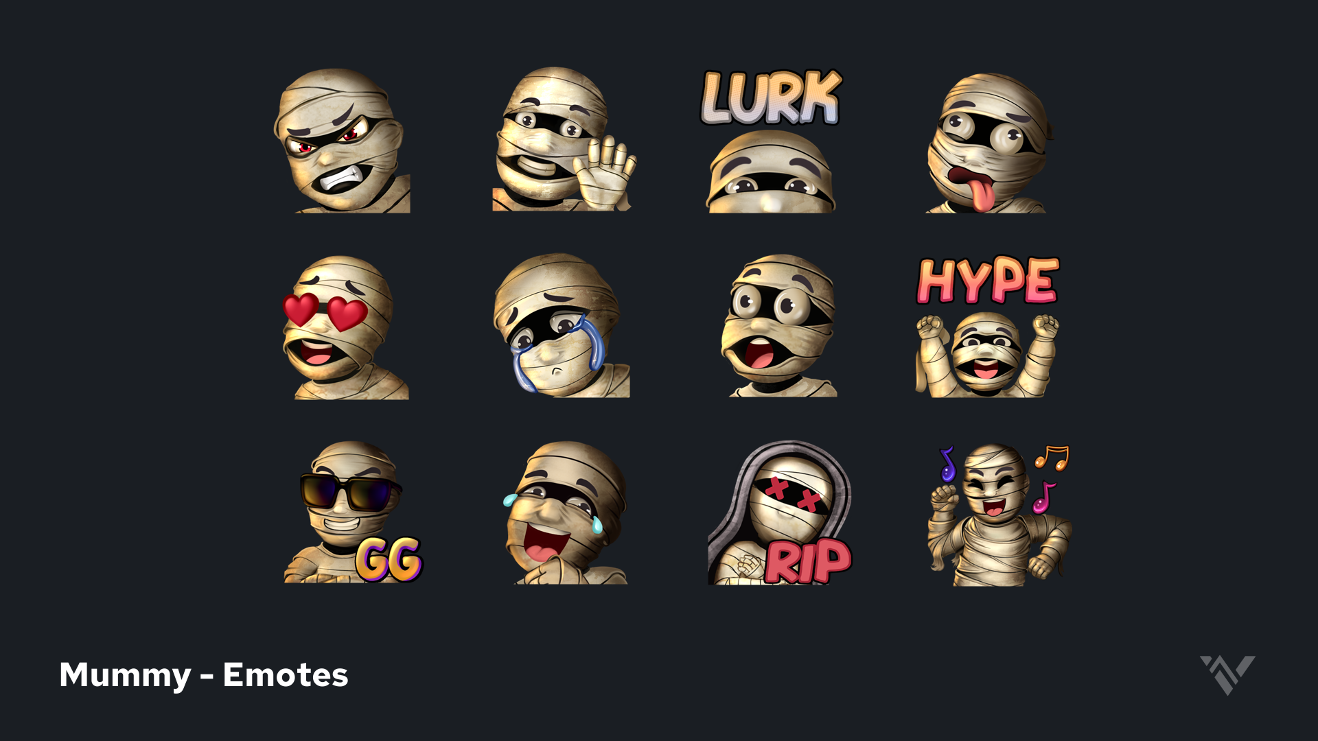 Mummy Emotes Presentation