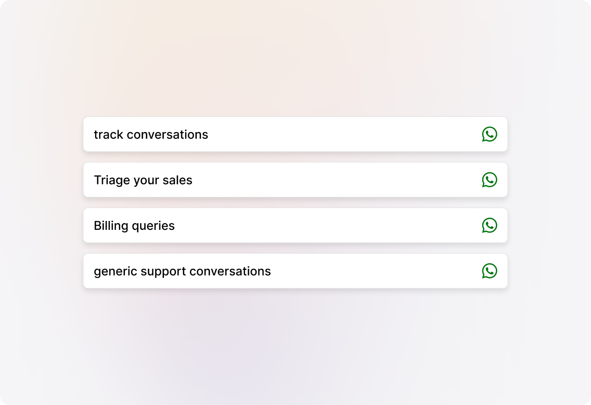 Categorize WhatsApp Threads and Accelerate Productivity