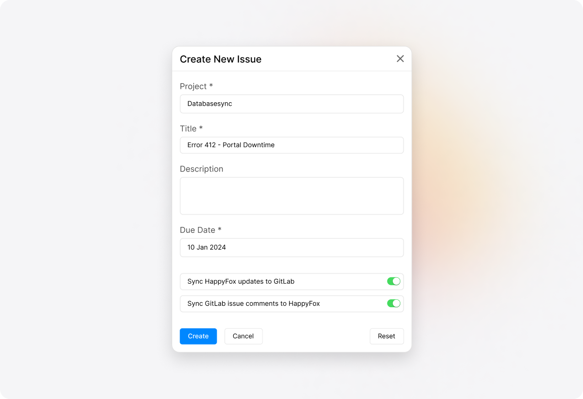 Create GitLab Issues from HappyFox Helpdesk