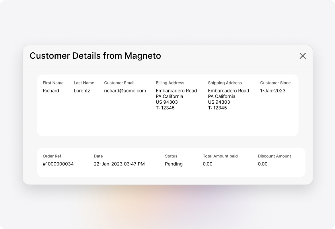 Customer Profile Access