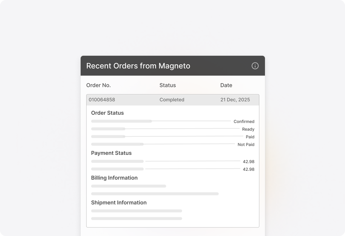 Order History Tracking