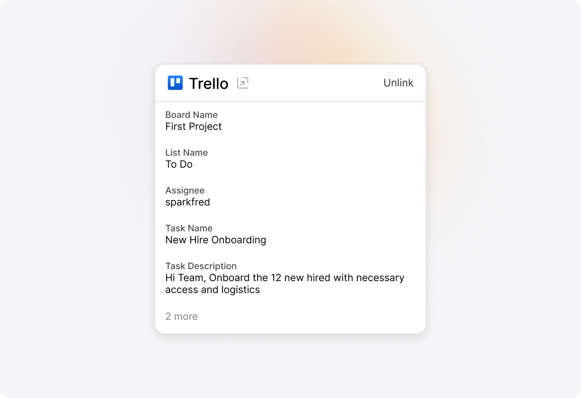 Workspace Integration