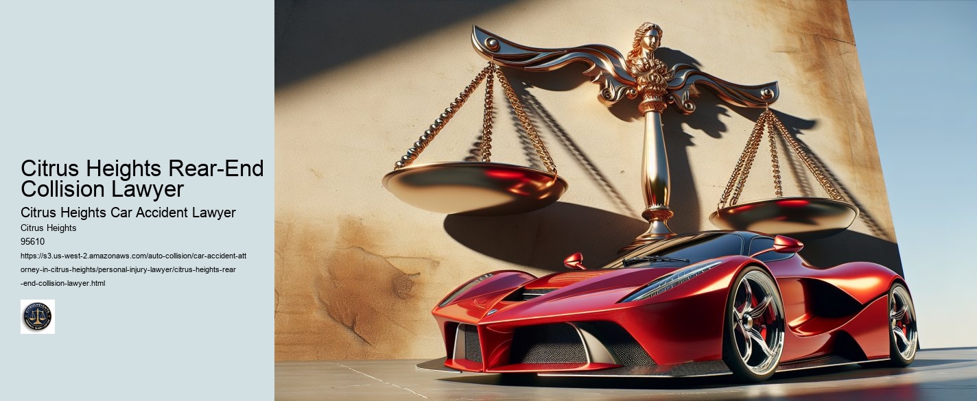 Citrus Heights Rear-End Collision Lawyer