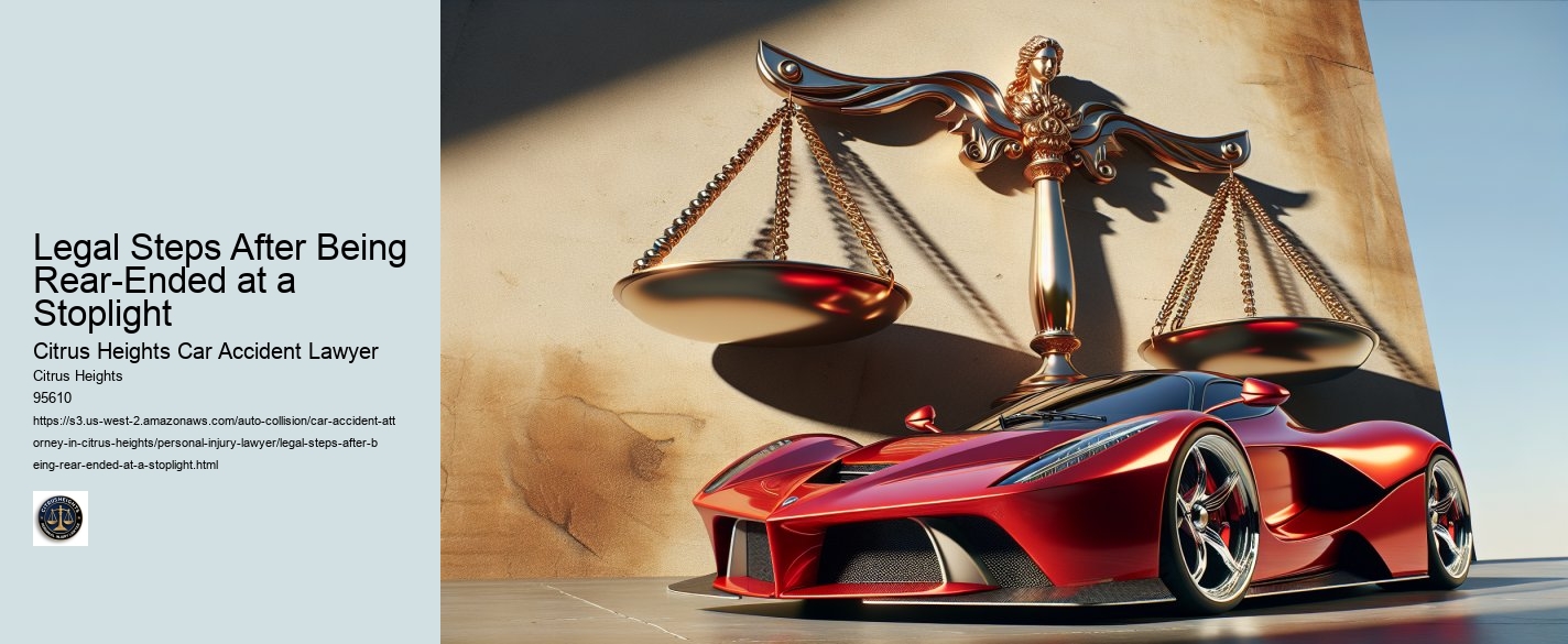 Legal Steps After Being Rear-Ended at a Stoplight
