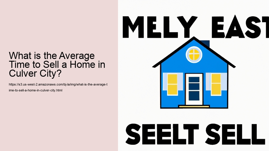What is the Average Time to Sell a Home in Culver City?