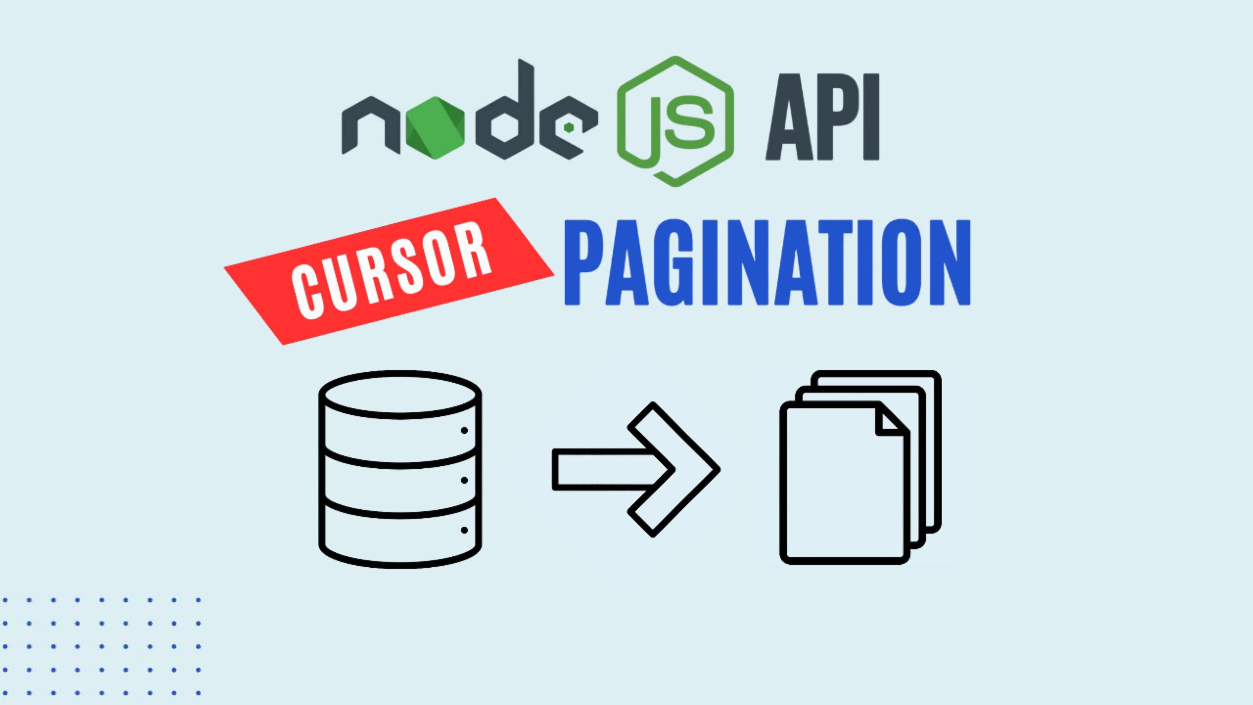 cursor pagination in Node.js REST API