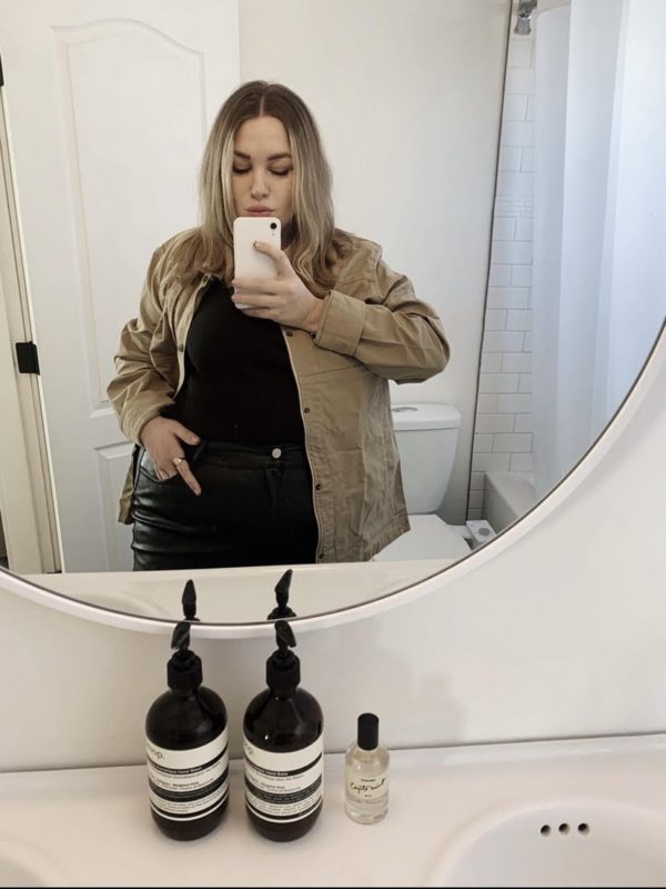 Woman taking a selfie