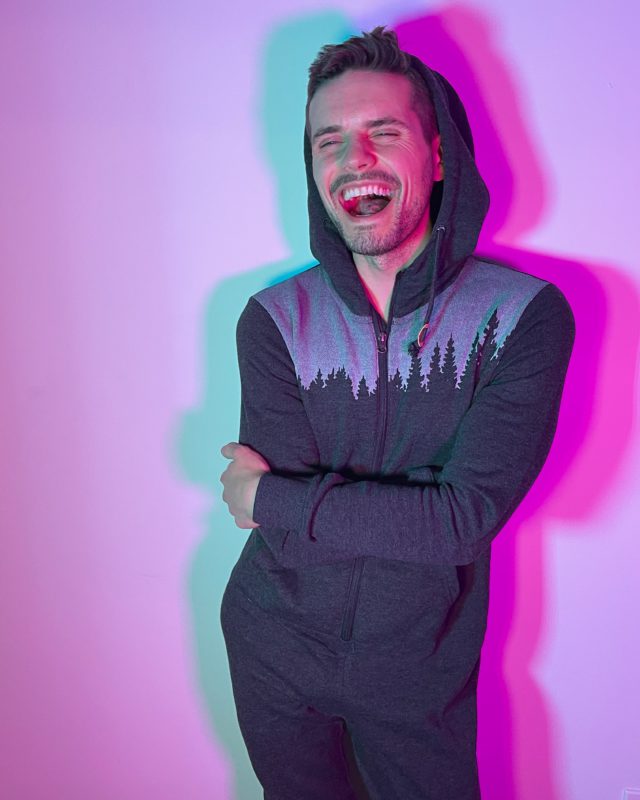 man laughing