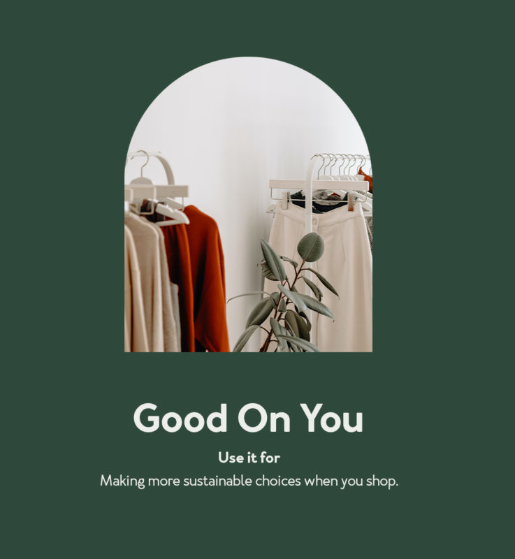 company title and image of clothes