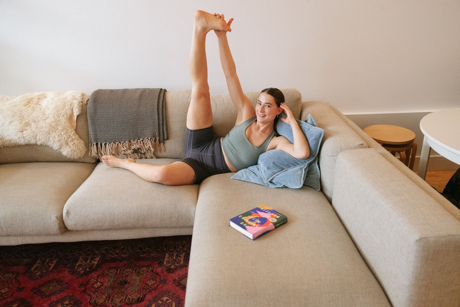 stretching