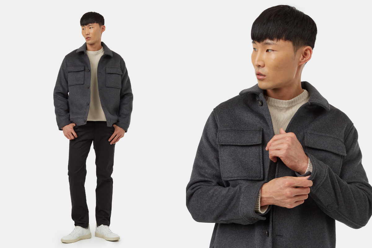 recycled wool jacket