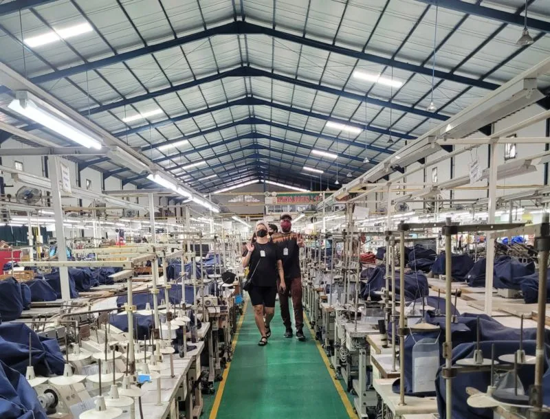 inside an ethical clothing factory making sustainable clothes