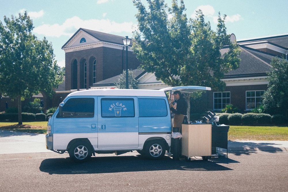 Kei Cafe mobile coffee cart and team in Wilmington, NC