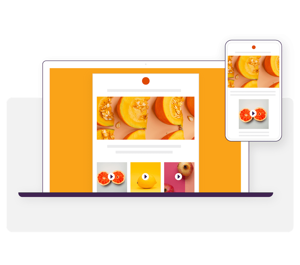 Bananatag Email Designer: An example of responsive email template