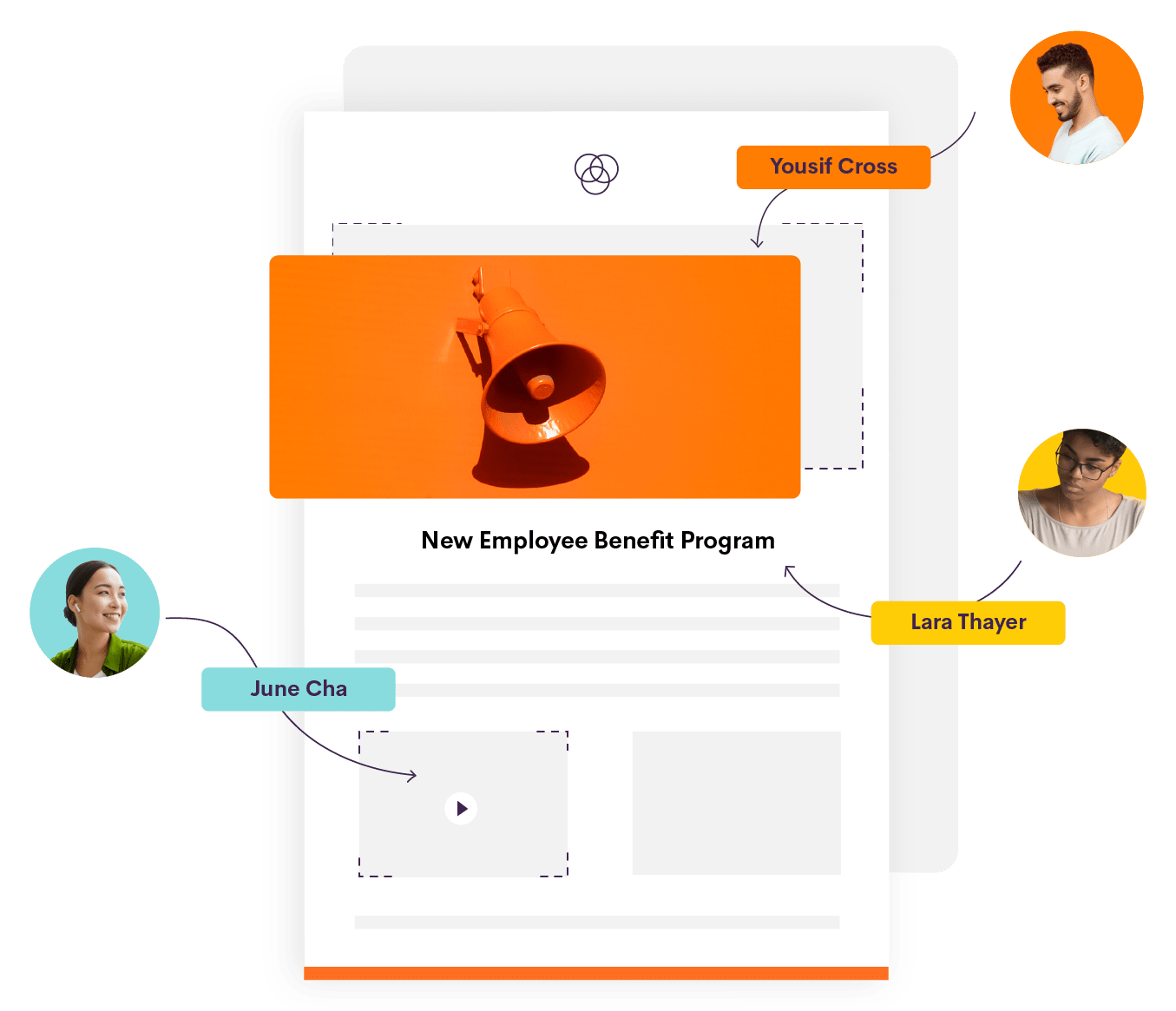 Bananatag Email Designer: Image showing collaboration