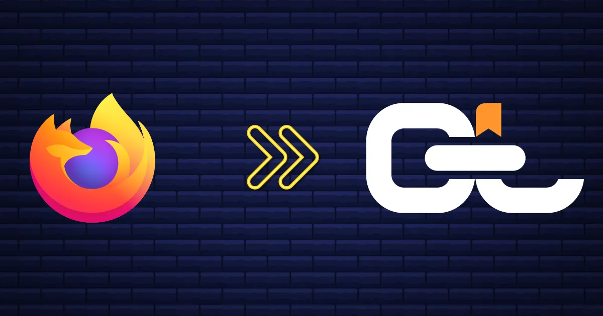 Export bookmarks from Firefox and import them into CarryLinks