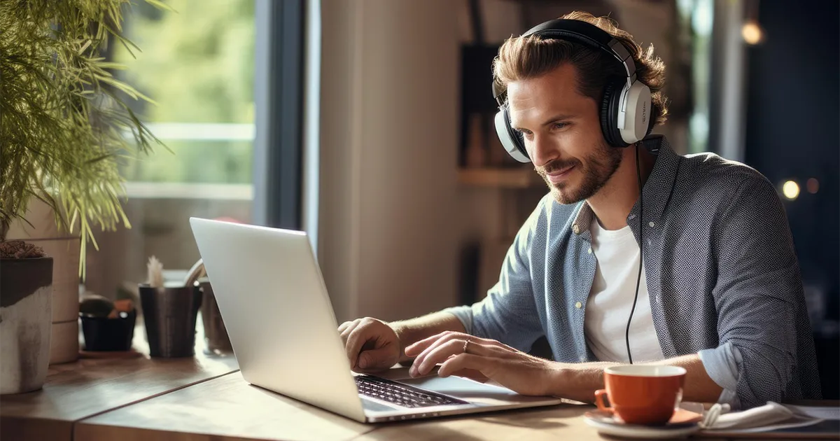 Focused professional using CarryLinks to stay productive online