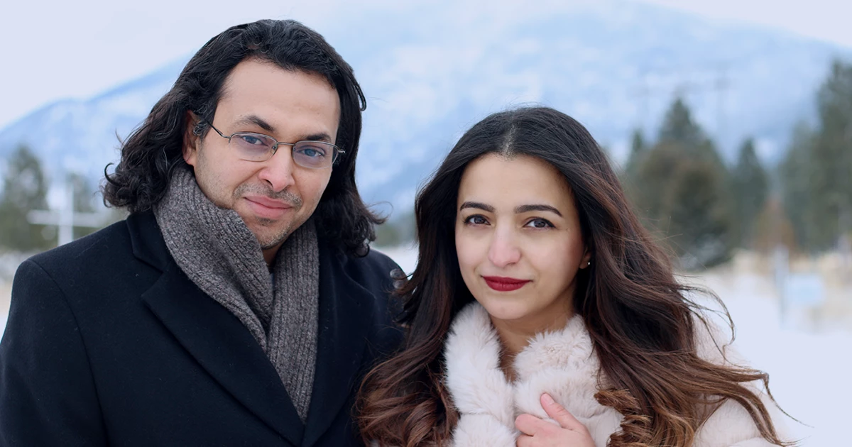 Khaled and Amal, the cofounders of the CarryLinks bookmark manager