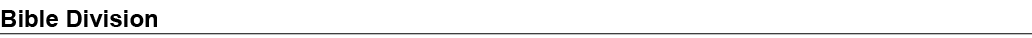 Bible Division