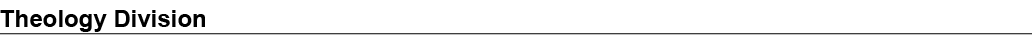 Theology Division