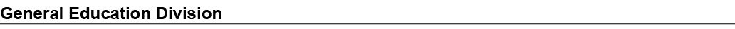 General Education Division