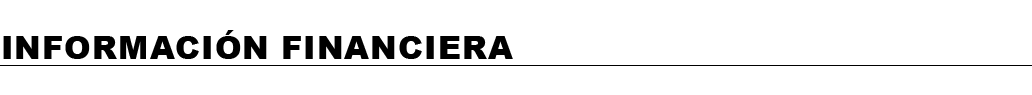 Informaci n financiera