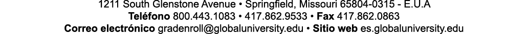 1211 South Glenstone Avenue • Springfield, Missouri 65804 0315 E.U.A Tel fono 800.443.1083 • 417.862.9533 • Fax 417.8...