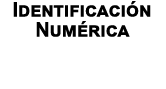 Identificaci n Num rica